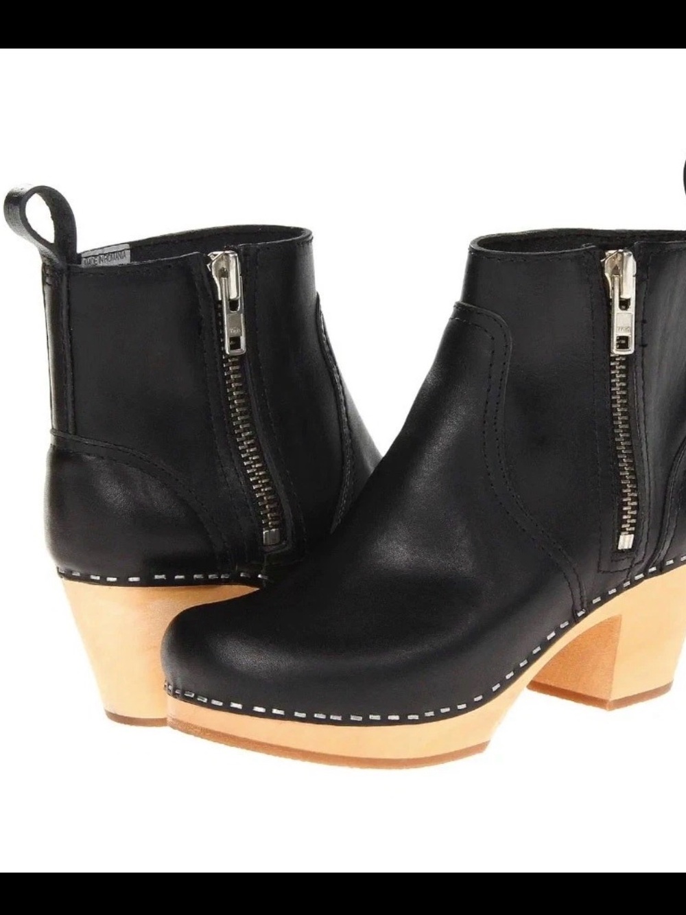 Swedish Hasbeens Zip It Emy Ankle Boots